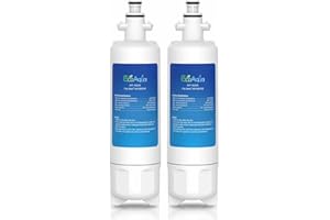 EcoAqua EFF-6032D EIS- und Wasserfilter für Kühlschränke passend für Beko 9256712, 487960200, 4346650401, 4874960100, 4877880200, Blomberg KFD9952PXDUK, Lamona HJA6110, LAM6100 (2)