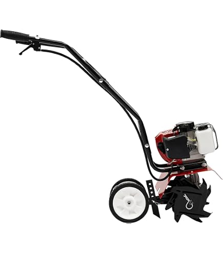 Motoculteur Essence 52cc 2 Temps - Mini Labour Professionnel - Largeur 30cm