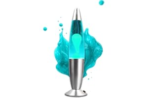 ‎PARTY TOWN Lava Lamp Blue Lava Lamp Large 38 cm Lava Lamp Children and Children and Adults Ideal for Meditation Bedroom Living Room Decoration Original Gift