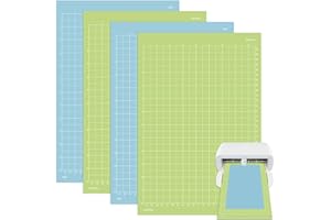 Bocguy Cutting Mat for Cri-cut Joy Xtra, 8.5 x 12 Inch Replacement Adhesive Sticky Cutting Mats (2 Pieces Green + 2 Pieces Blue)