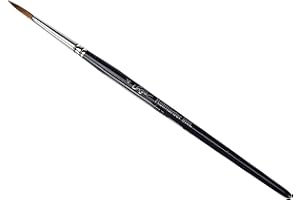 KREUL 202104 - Solo Goya Künstlerpinsel mit Besatz aus feinem, imitiertem Rotmarderhaar, ideal für feine Konturen, Pinsel für den gehobenen Anspruch, sehr gute Farbaufnahme, Rund, Größe 4