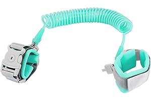 RZMZBY Bambini Guinzaglio Polso di Sicurezza, Anti Perso del Polso Cintura, 2.5M Anti-perso Belt, per Uscire, Viaggiare, Camminare (Verde)