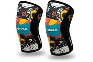 F3RALS® Rodilleras Neopreno 7mm | Cross Training y Powerlifting - Soporte Ajustable para Gym - Protección Deportiva Knee Support