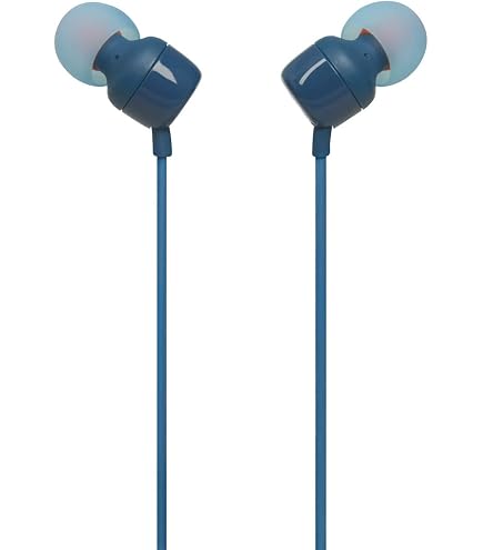 JBL Tune 110 In-Ear-Kopfhörer In Weiß – Mit Flachkabel, Fernbedienung & Mikro
