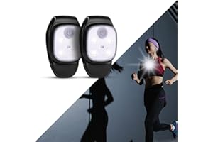 Yuragim LED Clip Lampe, 2 Stück Lauflicht LED Stirnlampe Wiederaufladbar Wasserdicht Kopflampe Kleinstirnlampe Brustlampe Sicherheitslicht Laufzubehör für Joggen Läufer Angeln Camping Wandern Klettern