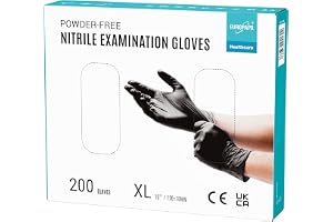 Europapa® 200 x engångshandskar/nitrilhandskar, puderfria undersökningshandskar, EN455/EN374, latexfria handskar, tillgänglig