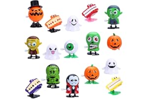 JOFONY 12 giocattoli da caricare, giocattolo con movimento a saltare e in esecuzione, per feste di Halloween