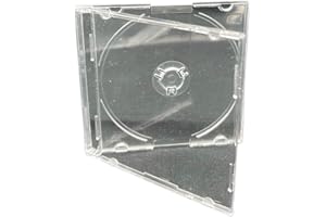 DRAGONTRADING 10 cajas individuales transparentes para CD/DVD de 8 cm (para discos pequeños de 8 cm)