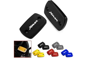 Heinmo Motorcycle Aluminum Freno de aceite delantero depósito de aceite Tapa de la tapa para Yama' XMAX 300 2017 2018 Tapa de la bomba de freno