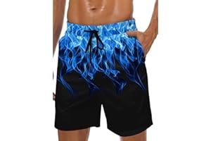 MARZXIN Badeshorts Herren Schnelltrocknend Badehose für Männer mit Meshfutter Boardshorts Lang Strandshorts Atmungsaktiv Schwimmhosen Jungen Beachvolleyball Surfen S-3XL