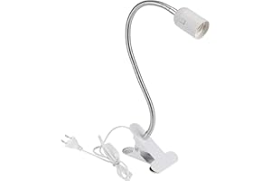 ANGGREK Klips na światło, lampa biurkowa z zaciskiem, stół warsztatowy (UE), regulowany zacisk lampa biurkowa z zaciskiem lampa biurkowa LED skręcona lampa stołowa 360 stopni na zagłówek