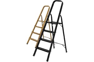 CRAFTFULL 𝐂𝐑𝐀𝐅𝐓𝐅𝐔𝐋𝐋 Échelle Pliante en Aluminium CF-133A | 2-6 marches - Pliable - Jusqu'à 150 kg - Escabeau Domestique - Échelle - Escabeau à marches