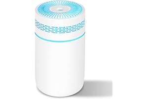 Humidifier for Bedroom LtYioe Mini Humidifier, Portable Air Humidifier for Baby Plants with RGB Changing Light, 2 Mist Modes & Auto Shut-Off, Easy to Use, Quiet for Indoor Office Car(White)