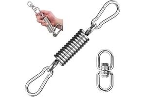‎SFEEXUN Sfeexun Schwingfeder Zugfedern mit Haken,360° Swivel Aufhängung Hängesessel Boxsack Feder Federwiege mit Motor Für Hängestuhl, Hängeschaukel, Boxsack und Yoga Tragfähigkeit bis 250kg