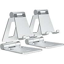 Nulaxy A4 Supporto Telefono Dock Universale Supporto per Telefono Cellulare Scrivania Compatibile con iPhone 14 13 12 11 XS Max XR X 8 7 6, Samsung S10 S9 S8, Smartphones - Argento