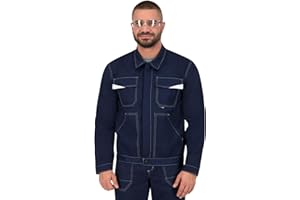 BWOLF Arbeitsjacke Männer Arbeitsjacke Herren mit Multifunktionalen Taschen