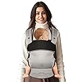 Tuocal Baby Carrier Newborn to Toddle, Ergonomic, Comfortable and Lightweight Infant Carrier, Easy to Put On, Adjustable Head & Neck Support, Enhanced Lumbar Support for Babies 7-44lbs, Grey