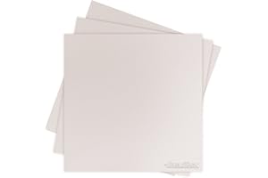 BuildTak 3D Printing Build Surface, 6,5"" x 6,5"", 165 mm x 165 mm, Viereck, Weiß (3-er Pack)", 165 x 165 mm