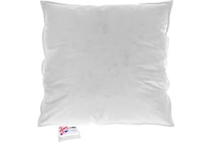 Homescapes Square Cushion Filler, 45 x 45 cm, 100% Goose Feather & Down Filler, Ideal as a Sleeping Pillow or Sofa Cushion / Decorative Cushion Filling