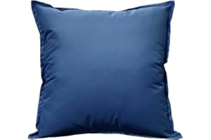LIZZIE JACOBS New Waterproof Garden Cushion Covers Furniture Outdoor Indoor Seats Patio Living Room Cushion Covers (45 x 45 cm (18"x18"), Blue)