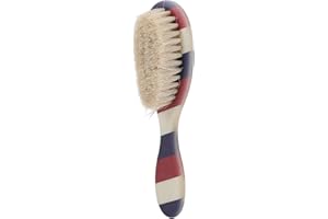 ANGGREK Szczotka do Brody Fryzjerskiej, Miękka Szczotka do Czyszczenia do Stylizacji Brody, Uchwyt w Paski