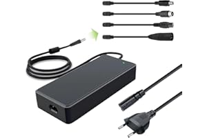 Qintrumiot 42V 3A Cargador Patinete electrico, 36V batería rápido Cargador para xiaomi m365,Cargador Hoverboard,Cargador Compatible con Patinete xiaomi Ninebot,3 años de garantía,No Hay Sonido