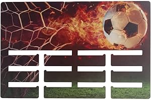 VEJO Medallero Colgador de medallas. Soporte Organizador cuelga medallas Deportivas Regalos para Deportistas, Decoración Pared (Futbol)