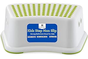 MAECENA Kids Step Stool Bathroom Non Slip Surface, Strong Bathroom stools for Kids, Children