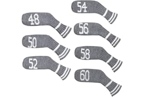 Scott Edward 7 Pcs/10 Pcs Golf Iron Covers Cuteness Knitted Socks Shape Washable & Durable Club Head Protector