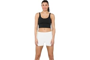 Grunge Wear® Women's Neon Microfiber Hot Pants - Ladies Shorts Dance Gym Party Yoga Knickers Stretch Stylish Short Pant Size S-XL