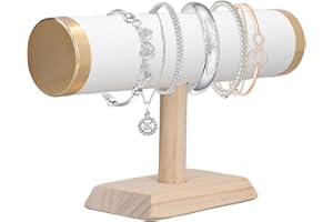 Hapivida T Bar Bracelet Présentoir, 9.1in Bracelet Collier Titulaire Bijoux Organisateur, T Bar Bijoux Présentoir pour L'Organisation À la Maison