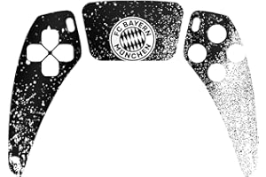 DeinDesign Skin kompatibel mit Sony Playstation 5 Controller PS5 Folie Sticker FC Bayern München Offizielles Lizenzprodukt FCB