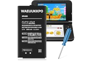 WAEUUKKPO 3600mAh SPR-003 Akku für Nintendo 3DS XL New 3DS XL LL Spielkonsole, Verbessert Hohe Kapazität Ersatz Akku für Nintendo Switch Spielkonsole mit Reparatur Tool Kits