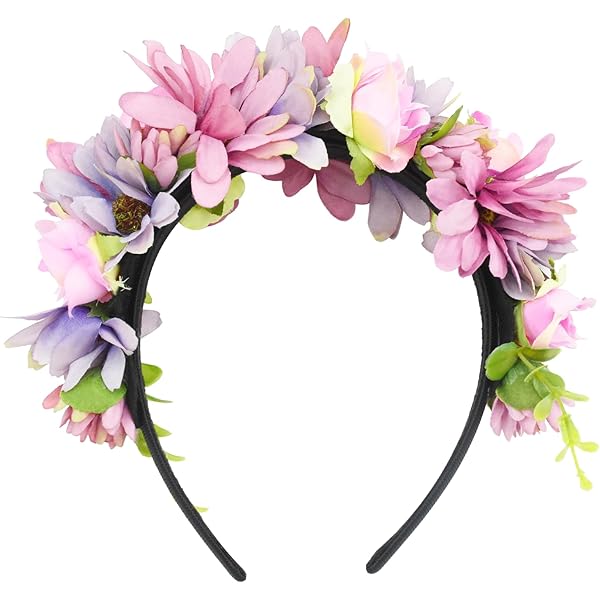 Couronne De Fleurs Pour Cheveux Enfant JZK Mariage Fleur Fille Mariu00e9e Mariu00e9e Marguerite Fleur Bandeau Tiare Pour Fille Et Femme Bridal Couronne Fleur Cheveux Petite Fille