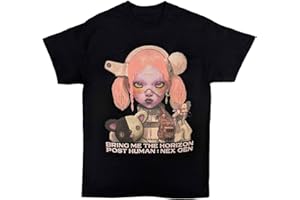 ROCK OFF OFFICIALLY LICENSED PRODUCTS Bring Me The Horizon T Shirt Nex Gen Cover Official Unisex Black