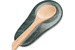 CRAFTSOFEGYPT Marble Spoon Rest - Heat-Resistant, Spoon Holder for Stove Top - Kitchen Utensil Holder for Spoon, Ladle, Spatula & Other Accessories