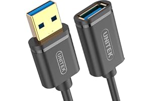 Unitek Y-C459GBK Kabel Przedłużający Usb, Czarny, 2 m