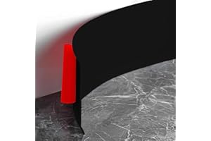 BOCGUY Plinthe Souple Autoadhésive, 300cm x 10cm Noir PVC Adhesive, Plinthe Adhesive pour Cuisine et Salle de Bain, Bande Décorative Autoadhésive, Convient pour la Salle de Bain et la Cuisine