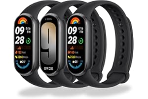 BABEJIA 3-10 Pezzi Cinturini Compatibili con Xiaomi Smart Band 10/9/8, Cinturino Morbidi e Sportivi, Traspiranti, Regolabili, A Sgancio Rapido