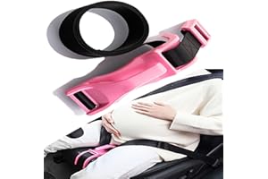 ‎GKKBUFF Sitzbezugversteller,Schwangerschafts-Sicherheitsgurt,Schwangerschafts-Bump-Gurt,Frauen und Männer,Komfort und Freiheit für Schwangere Mütter,schützt den Bauch des ungeborenen Babys (Rosa Glatt)