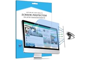 FiiMoo 24 Pollici Anti Luce Blu Proteggi Schermo, [2 Pezzi] Filtro Antiriflesso Protezione per Gli Occhi, Pellicola Protettiva Schermo per Computer/Monitor 24 Pollici (16:9)