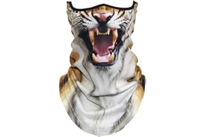 Lulupi Damen und Herren Multifunktionstuch,Lustig Animal Print Schlauchtuch Halstuch Outdoor Gesichtsmaske Atmungsaktiv Staubschutz Mund-Tuch Schlauchschal Face Shield Motorradmaske