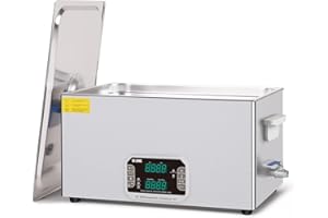 DK SONIC Limpiador Ultrasónico 22L, 480W Limpiador Sónico con Temporizador, Calentador y Control Táctil, Multiaplicación para Motores de Motocicletas, Carburadores, Cadenas (Cesta Incluida)