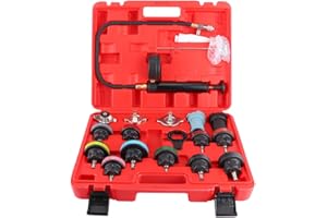 HEADERBS Kit de Testeur de Système de Refroidissement de Voiture de Détecteur de Fuite de Réservoir d'eau 18pcs