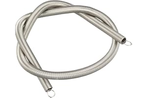 sourcing map Ressort de Traction Ressort de Tension Ressorts d'Extension Fil Diamètre 0,02", OD 0,2", Libre Longueur 11.81" Inoxydable Acier Petit Double Crochet