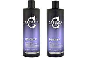 Catwalk by Tigi Fashionista Shampooing et après-shampooing violets pour cheveux blonds, lot de 2 x 750 ml, Briller,Démêler,Lissant,Nettoyage