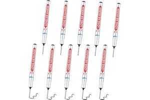 YLYDMY 10 Stück Tieflochmarker,Bohrlochmarker,Langlochmarker,Markierungsstift,Lochmarkierer (Schwarz)
