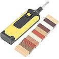 Eujgoov Floor & Furniture Cracks Repair Kit with Easy Usefully Melting Tool Sandable & Quick Drying Wax Filler for Hardwood Matches Maple, Oak, Cherry, Walnut & Mahogany