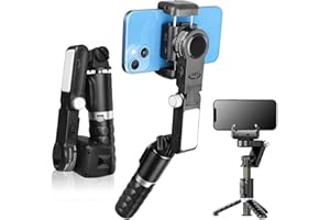 STRBDYI Smartphone Gimbal für Telefon 13 Pro Max und Samsung Galaxy S21 Ultra, 360-Grad-Rotation, 2-Achsen-Handy-Stabilisator, VLOG, Youtube und TikTok Videostabilisator