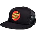 Santa Cruz Classic Dot Trucker Mesh Cap Black Black
